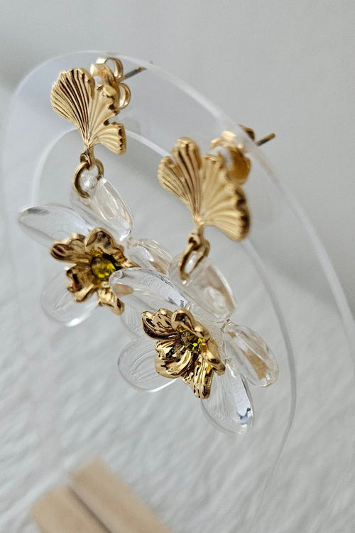 Boucles d'oreilles Daisy Transparente